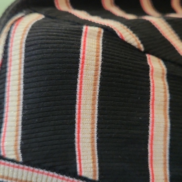 NWT Veronica Beard  Black Striped L/S V Neck Top-Size XL.​​​​​​​​ - Picture 2 of 5